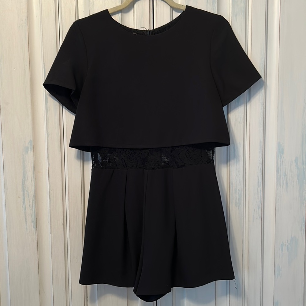 Nordstrom Black Lace Romper
